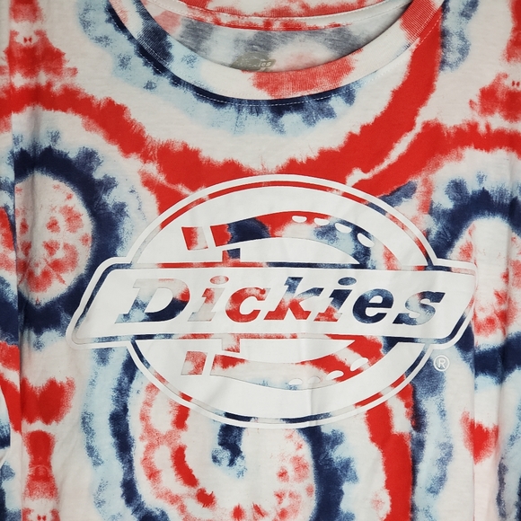 Dickies Junior Girls Tie Dye Logo T-shirt - Picture 4 of 9